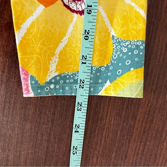 Coldwater Creek Pastel Floral Zip Up Jacket Petite Sz PL Cotton Side Splits - Picture 10 of 11